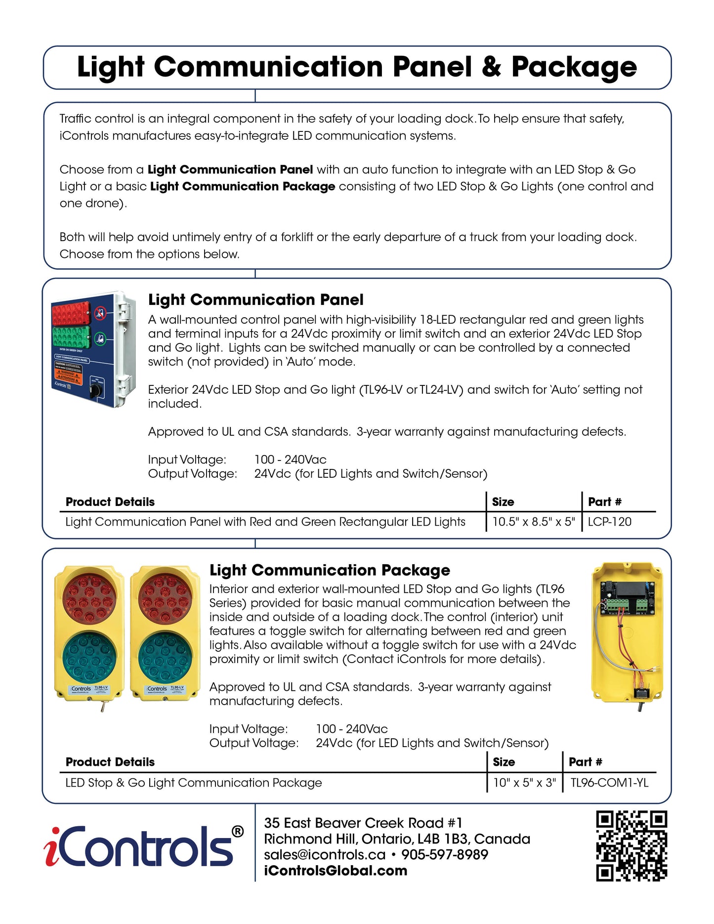Light Communication Panel