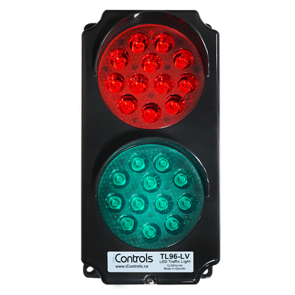 TL96-LV-BK: Red/Green LED Lights, 12-24Vac/dc, Black Body