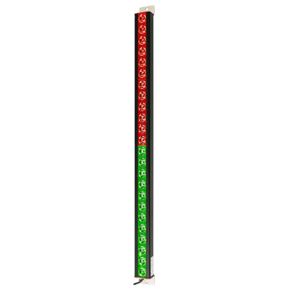 TL24-LV: Slim Red/Green LED Lights, 12-24Vac/dc, Black Body
